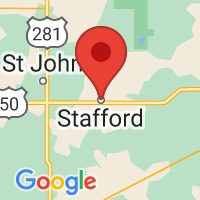 Map of Stafford, KS